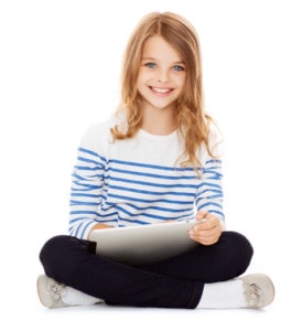 girl-on-tablet Girl on Tablet